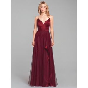 Hayley Paige bridesmaids dress - Burgundy